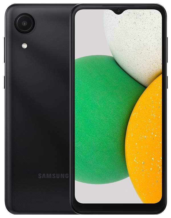 Фото - Смартфон Samsung Galaxy A03 Core 2/32Gb Ceramic Black (SM-A032FCKDSEK)