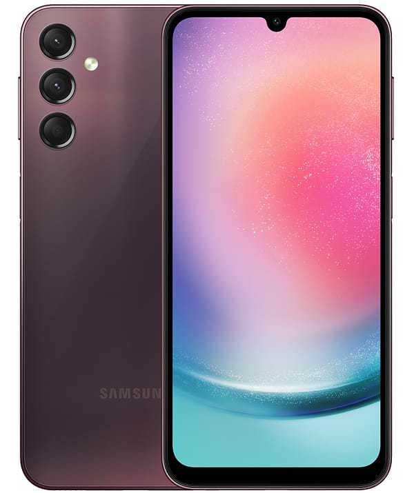 Фото - Смартфон Samsung Galaxy A24 6/128Gb Dark Red (SM-A245FDRVSEK)