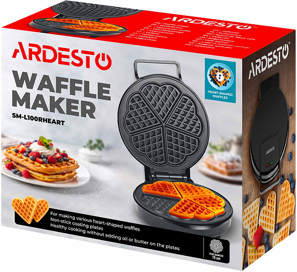 Фото - Вафельница Ardesto SM-L100RHEART