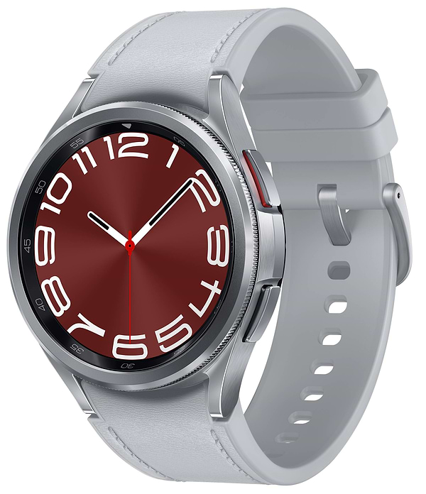 Samsung galaxy smartwatch silver top