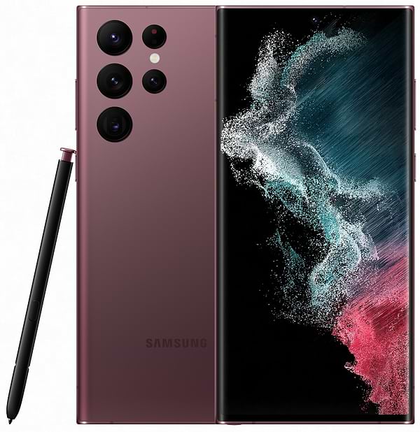 Фото - Смартфон Samsung Galaxy S22 Ultra 8/128Gb Burgundy (SM-S908BDRDSEK)