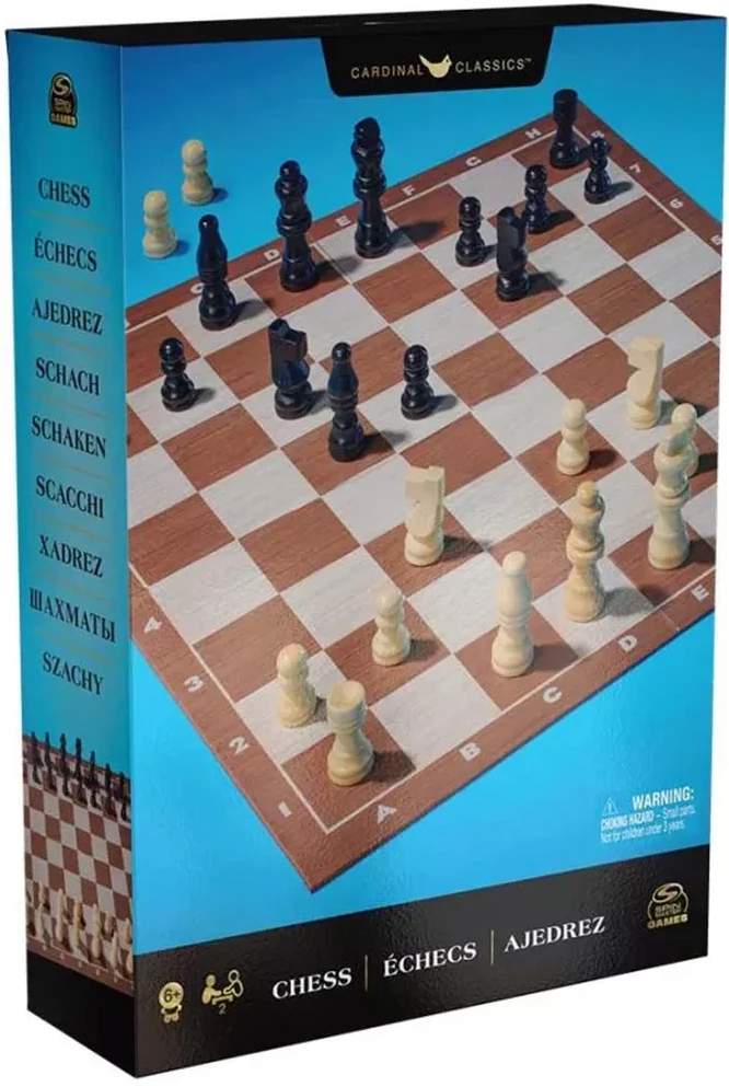 Настільна гра (8+) Spin Master Шахи дерев’яні фігури (SM98367/6065339)