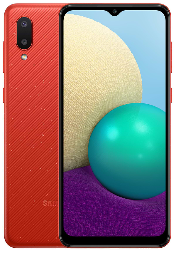 Фото - Смартфон Samsung Galaxy A02 2/32Gb Red (SM-A022GZRBSEK)