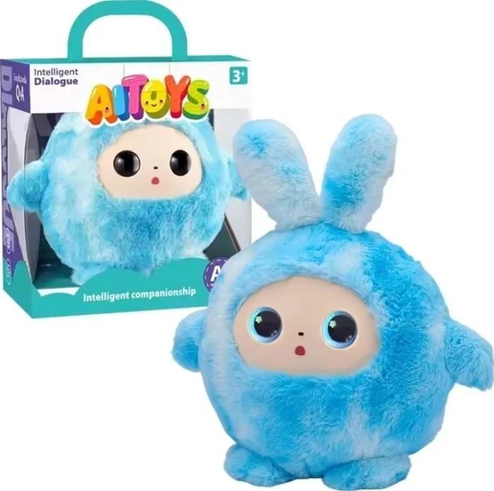Интерактивное животное Smart Baby AI TOYS Зайченок blue (001012782700)