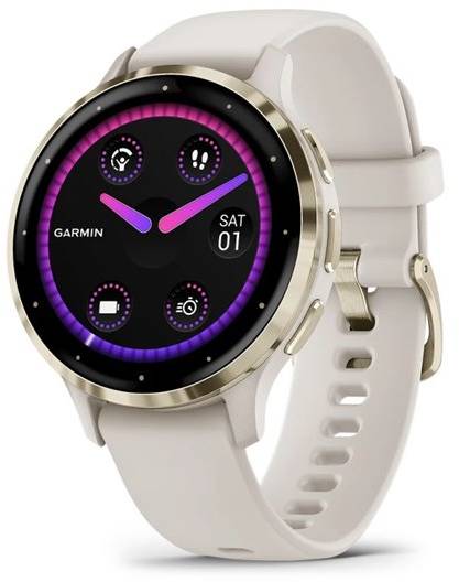 Смарт-часы Garmin Venu 3S Ivory+Soft Gold (010-02785-04) - Фото 1