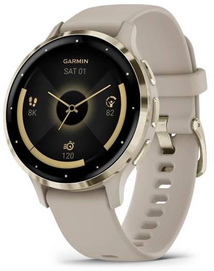 Смарт-часы Garmin Venu 3S French Gray + Soft Gold (010-02785-02) - Фото 1