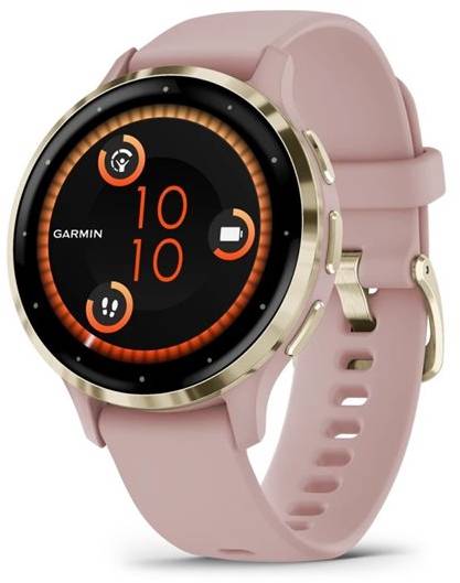 Смарт-часы Garmin Venu 3S Dust Rose+Soft Gold (010-02785-03) - Фото 1