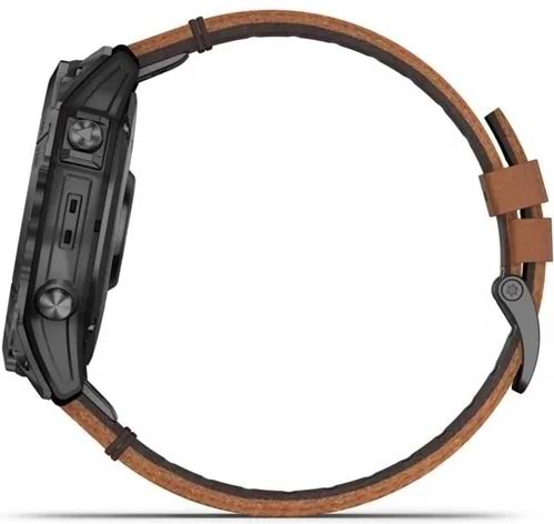 Фото - Смарт-часы Garmin Epix Pro (g2) 51 Saph CrbnGryDLC Ti Chsnt Lthr (010-02804-30)