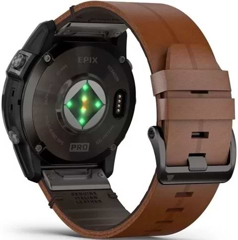 Фото - Смарт-часы Garmin Epix Pro (g2) 51 Saph CrbnGryDLC Ti Chsnt Lthr (010-02804-30)