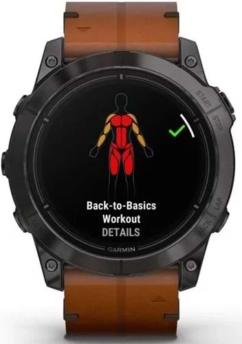 Фото - Смарт-часы Garmin Epix Pro (g2) 51 Saph CrbnGryDLC Ti Chsnt Lthr (010-02804-30)