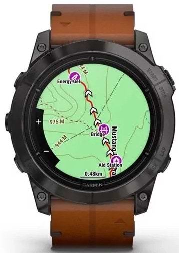 Фото - Смарт-часы Garmin Epix Pro (g2) 51 Saph CrbnGryDLC Ti Chsnt Lthr (010-02804-30)