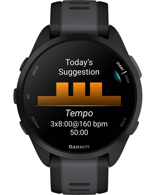 Фото - Смарт-часы Garmin Forerunner 165 GPS Black/Slate Grey (010-02863-20)