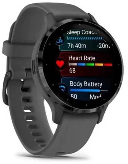 Фото - Смарт-годинник Garmin Venu 3S Pebble Gray + Slate (010-02785-00)