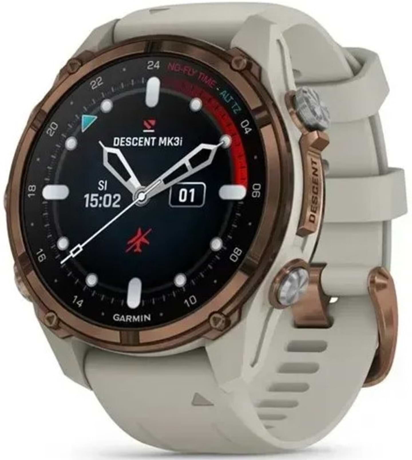 Смарт-часы Garmin Descent Mk3i 43mm Bronze Titanium (010-02753-14) - Фото 1