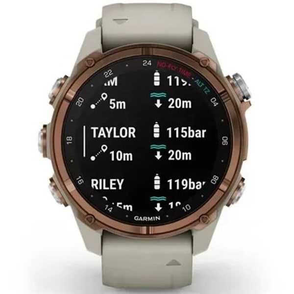 Фото - Смарт-годинник Garmin Descent Mk3i 43mm Bronze Titanium (010-02753-14)