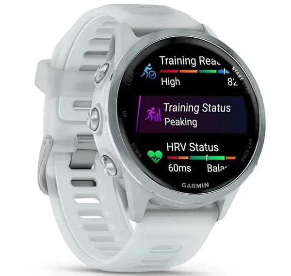 Фото - Смарт-годинник Garmin Forerunner 570 42 mm Whitestone/Cloud Blue (010-02970-01)