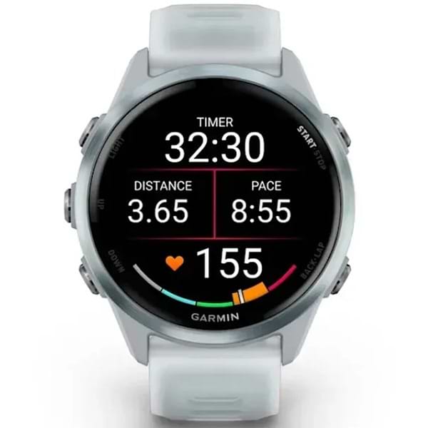 Фото - Смарт-годинник Garmin Forerunner 570 42 mm Whitestone/Cloud Blue (010-02970-01)