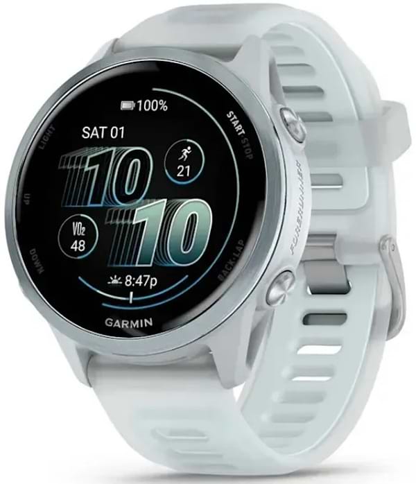 Фото - Смарт-годинник Garmin Forerunner 570 42 mm Whitestone/Cloud Blue (010-02970-01)