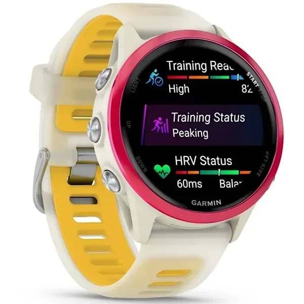 Фото - Смарт-часы Garmin Forerunner 570 42 mm Bone/Raspberry/Mango (010-02970-02)