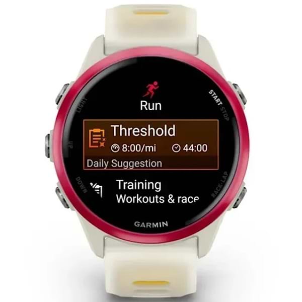 Фото - Смарт-часы Garmin Forerunner 570 42 mm Bone/Raspberry/Mango (010-02970-02)