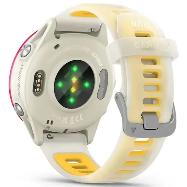 Фото - Смарт-часы Garmin Forerunner 570 42 mm Bone/Raspberry/Mango (010-02970-02)
