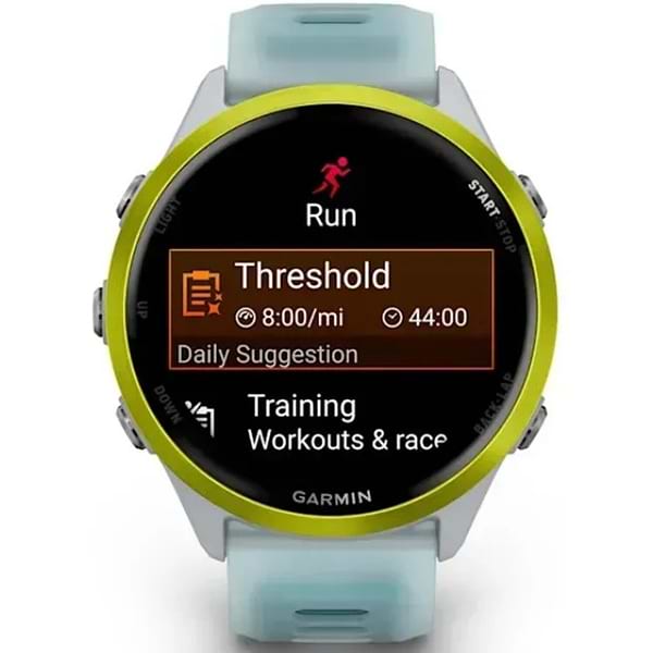 Фото - Смарт-годинник Garmin Forerunner 570 - 47MM Whitestone/Amp Yellow (010-02971-01)