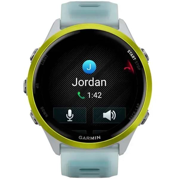 Фото - Смарт-годинник Garmin Forerunner 570 - 47MM Whitestone/Amp Yellow (010-02971-01)