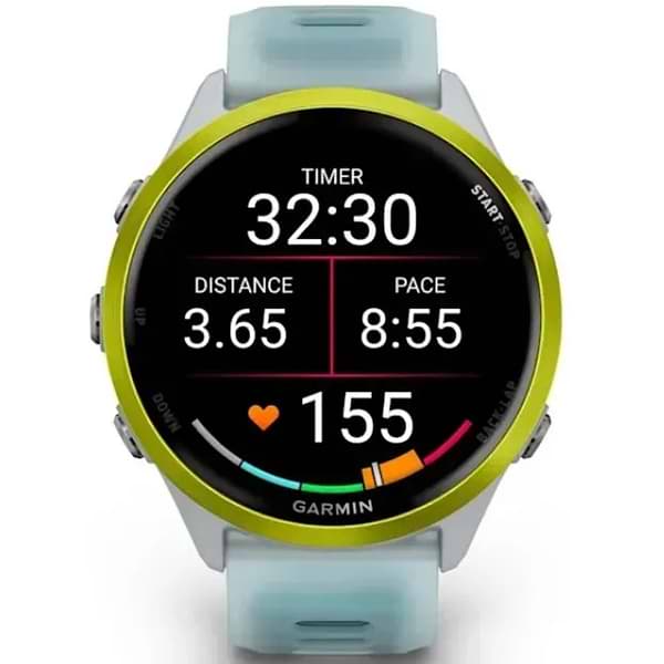 Фото - Смарт-годинник Garmin Forerunner 570 - 47MM Whitestone/Amp Yellow (010-02971-01)