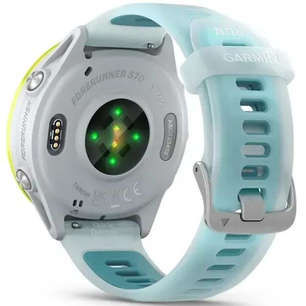 Фото - Смарт-годинник Garmin Forerunner 570 - 47MM Whitestone/Amp Yellow (010-02971-01)