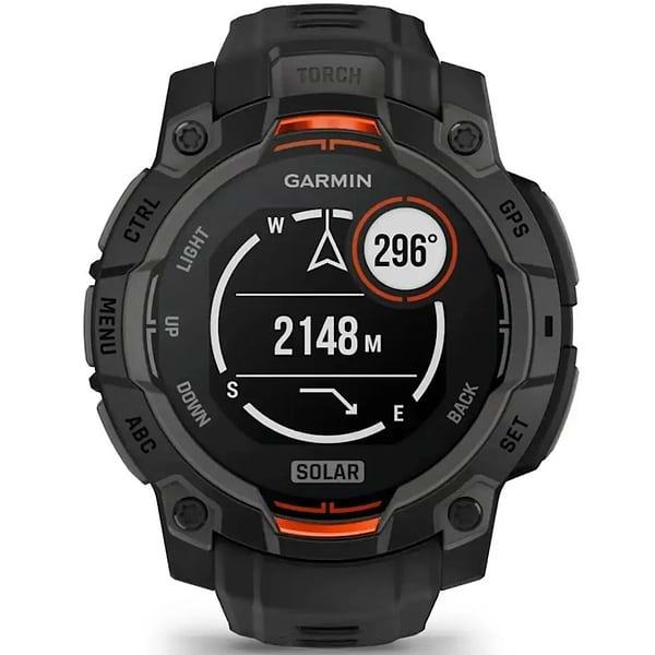 Фото - Смарт-часы Garmin Instinct 3, 45mm, Solar, Black Bezel with Black Band (010-02934-00)