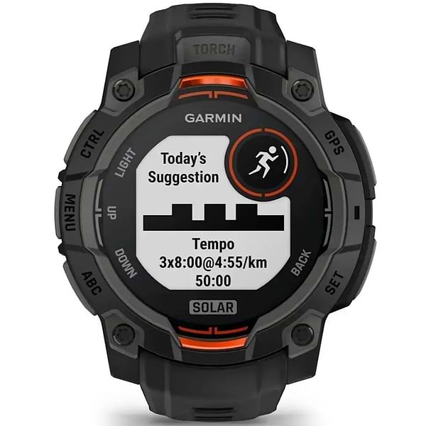 Фото - Смарт-часы Garmin Instinct 3, 45mm, Solar, Black Bezel with Black Band (010-02934-00)