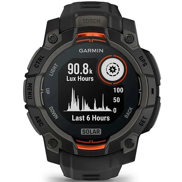 Фото - Смарт-часы Garmin Instinct 3, 45mm, Solar, Black Bezel with Black Band (010-02934-00)