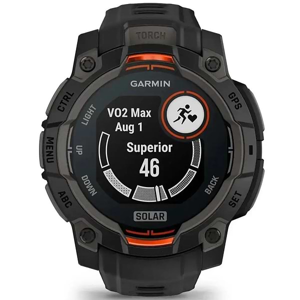 Фото - Смарт-часы Garmin Instinct 3, 45mm, Solar, Black Bezel with Black Band (010-02934-00)