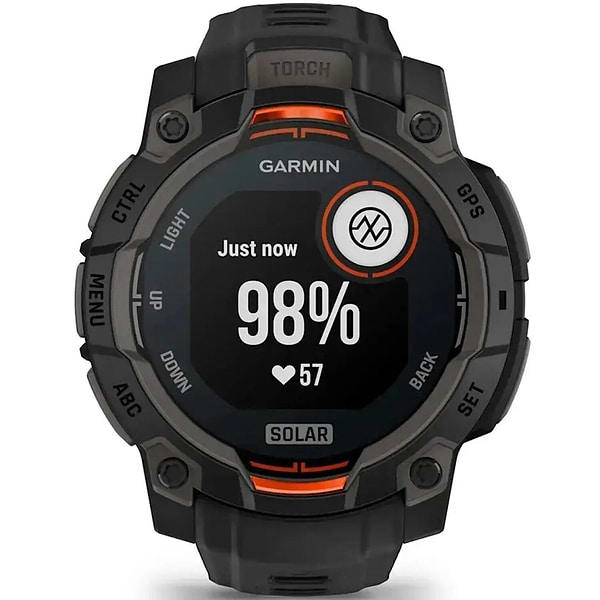Фото - Смарт-часы Garmin Instinct 3, 45mm, Solar, Black Bezel with Black Band (010-02934-00)