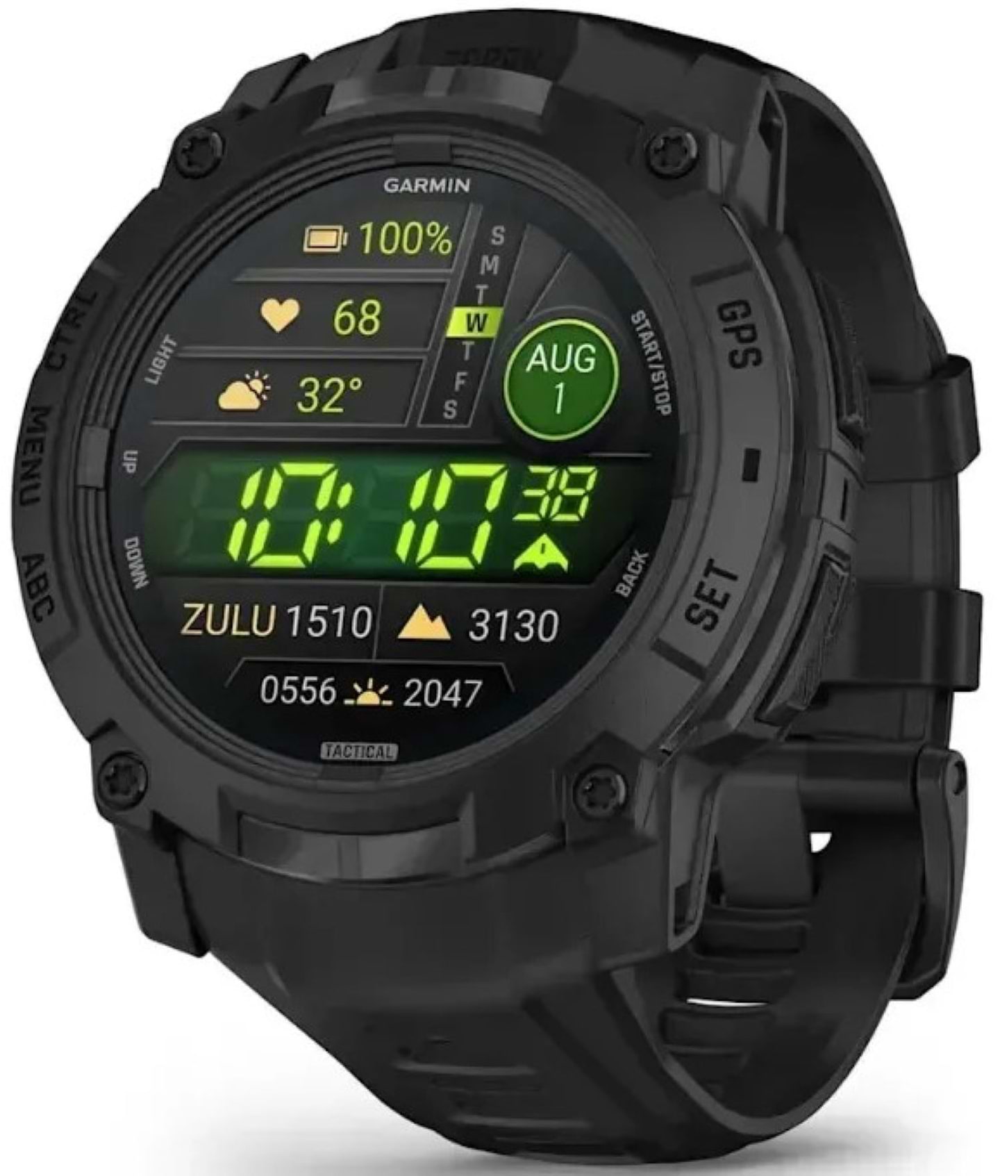 Смарт-часы Garmin Instinct 3 Tactical AMOLED 50 mm Black (010-03020-50) - Фото 1