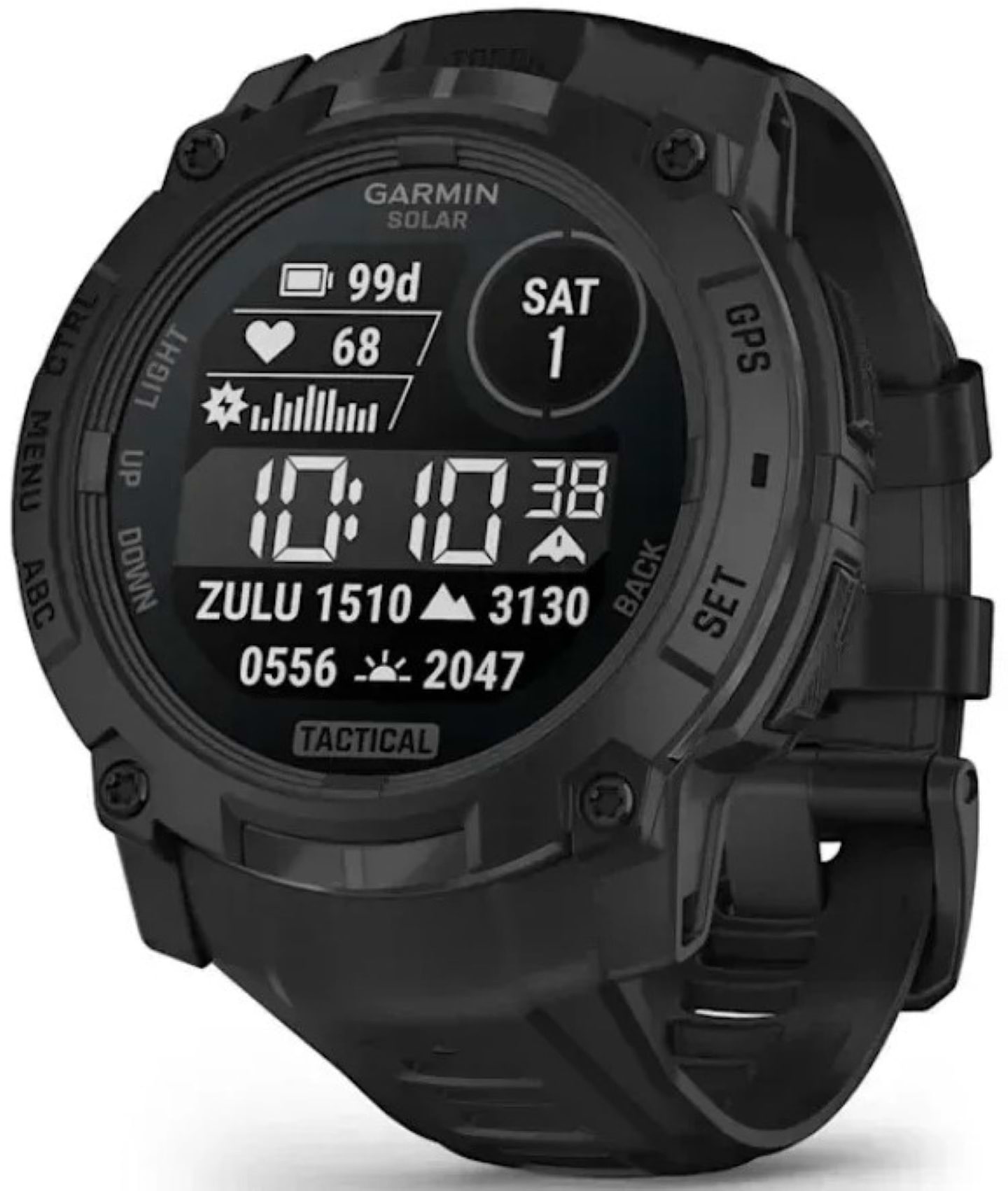 Смарт-часы Garmin Instinct 3 Tactical Solar 50 mm Black (010-02935-50) - Фото 1