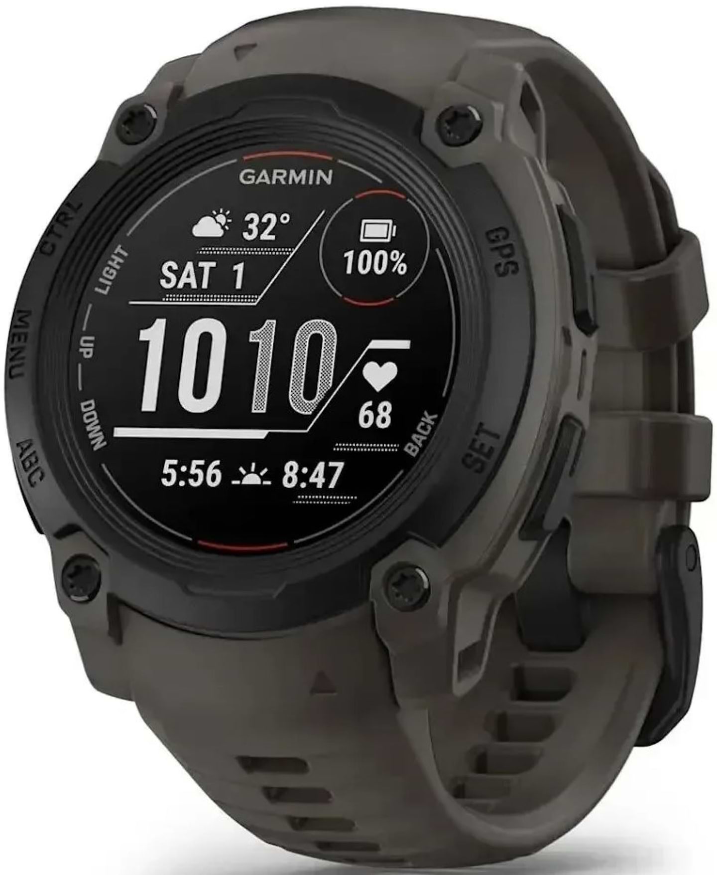 Смарт-часы Garmin Instinct E, 40 mm, Black Bezel with Charcoal Band (010-02932-00) - Фото 1