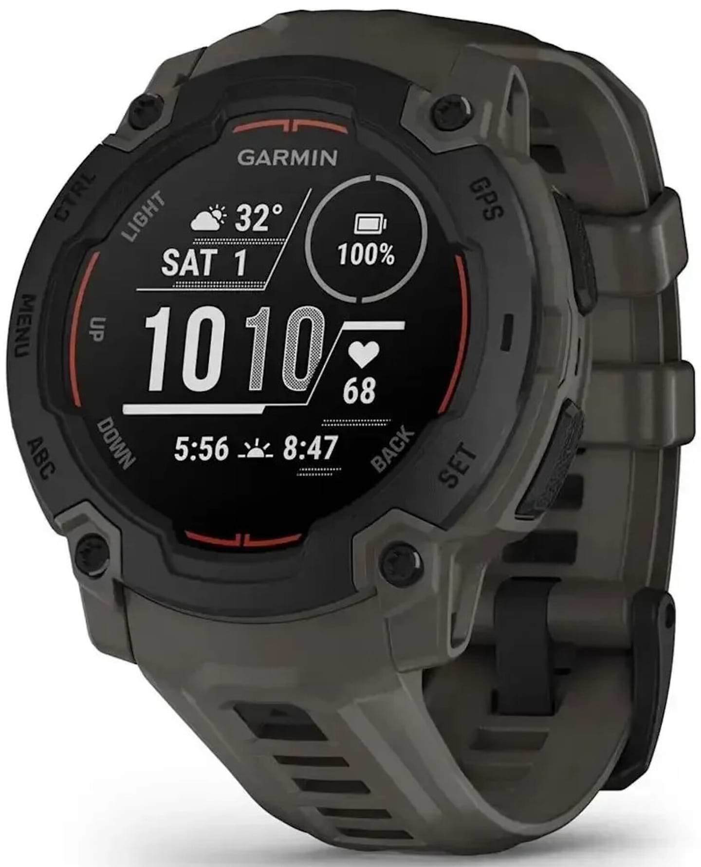 Смарт-часы Garmin Instinct E, 45 mm, Black Bezel with Charcoal Band (010-02933-00) - Фото 1