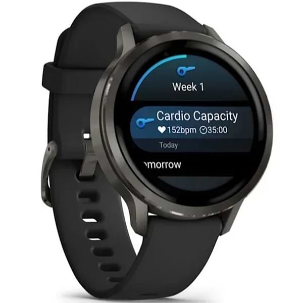 Фото - Смарт-годинник Garmin Venu 4 (41mm), Black w/ Slate + Black (010-03013-02)