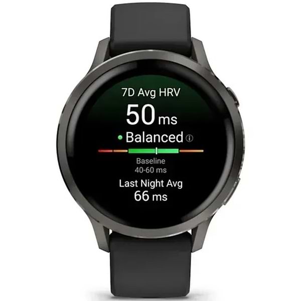 Фото - Смарт-годинник Garmin Venu 4 (41mm), Black w/ Slate + Black (010-03013-02)