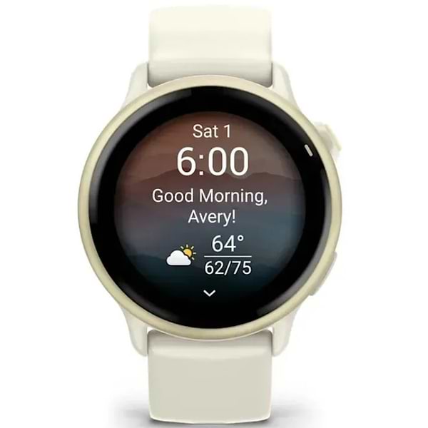 Фото - Смарт-часы Garmin vivoactive 6, Bone/Lunar Gold (010-02985-01)