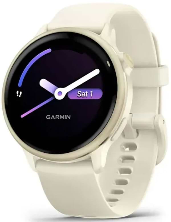 Фото - Смарт-часы Garmin vivoactive 6, Bone/Lunar Gold (010-02985-01)