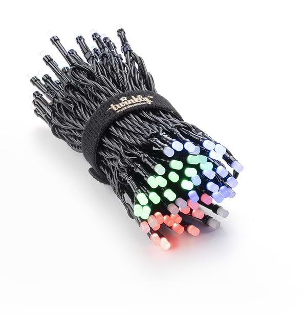 Фото - Гирлянда линейная Twinkly Smart LED Strings RGB 100, BT+WiFi, Gen II, IP44 черный (TWS100STP-BEU)