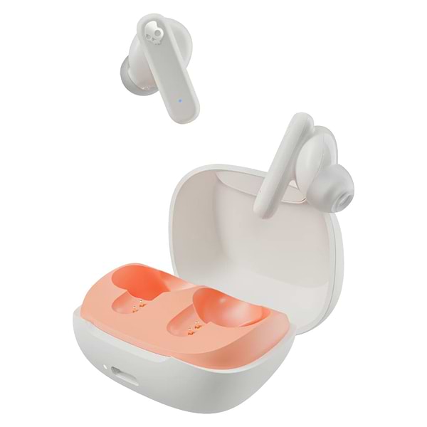 Фото - Наушники вкладыши беспроводные TWS Skullcandy Smokin Buds Bone/Orange (S2TAW-S951) Фото - Наушники вкладыши беспроводные TWS Skullcandy Smokin Buds Bone/Orange (S2TAW-S951)