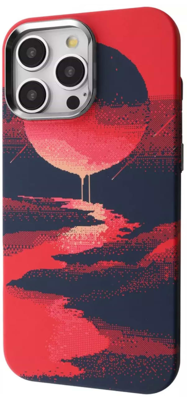 Чохол для смартфону Proove Pixel Case with Magnetic Ring iPhone 15 Pro red moon (PCPXIP15P0C2)