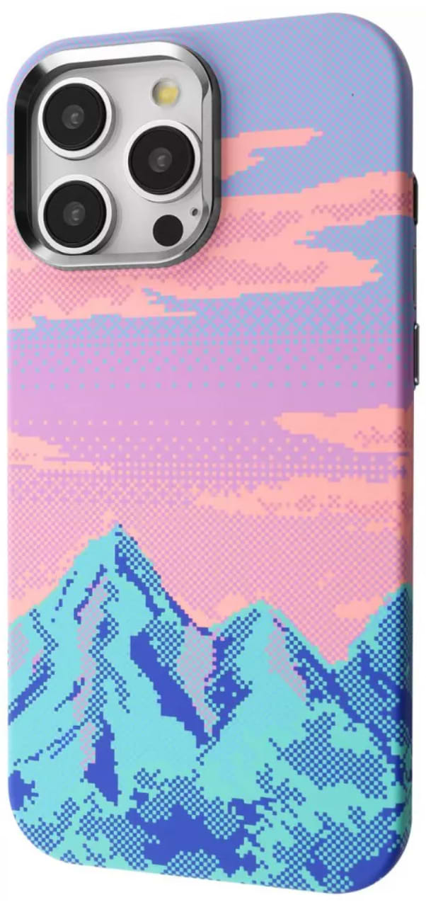 Чохол для смартфону Proove Pixel Case with Magnetic Ring iPhone 15 Pro pink sunset (PCPXIP15P0C4)