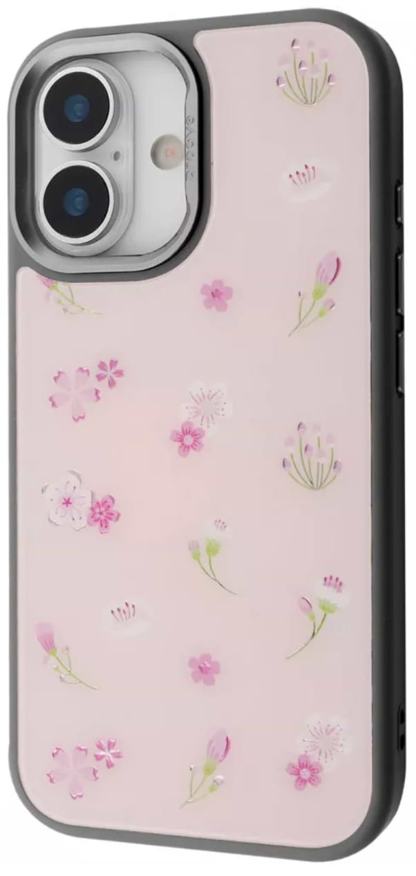 Чохол для смартфону Proove Muse Fleur Case with Magnetic Ring iPhone 17 pink flower (PCMFIP1700B7)