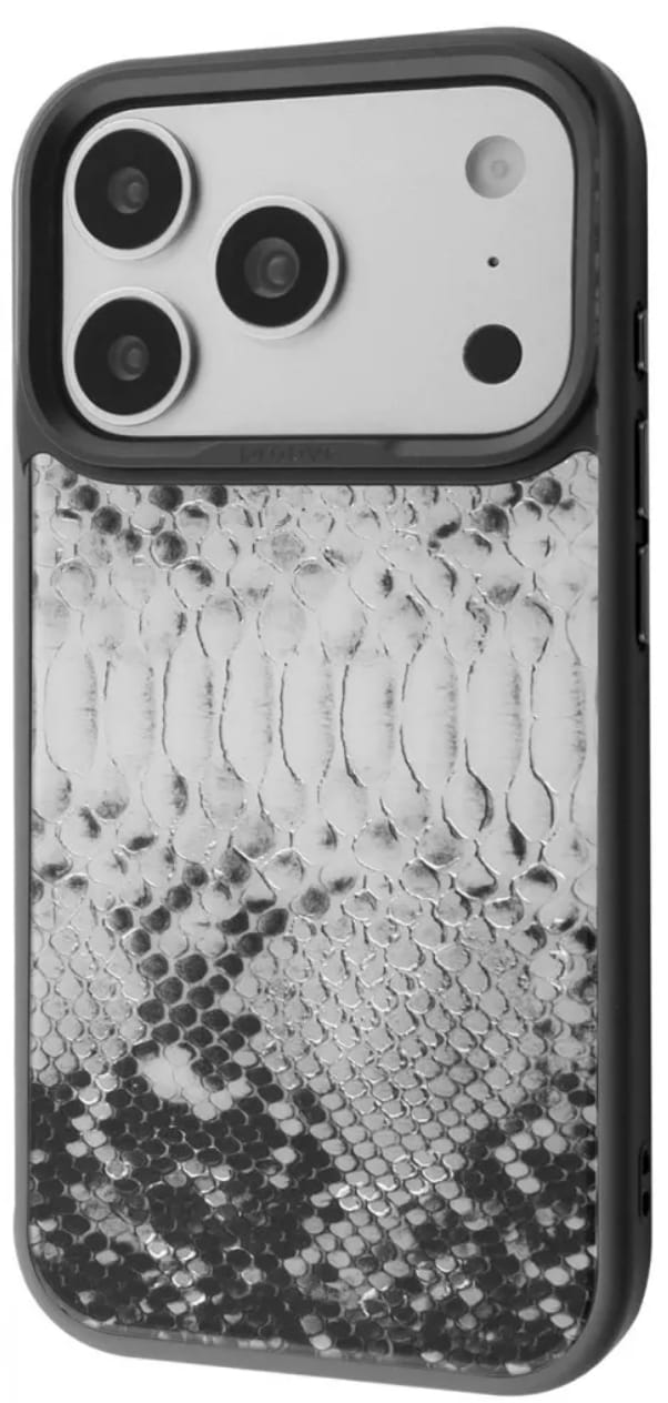 Чохол для смартфону Proove Muse Animal Case with Magnetic Ring iPhone 17 Pro/18 Pro gray snake (PCMAIP17P0B9)
