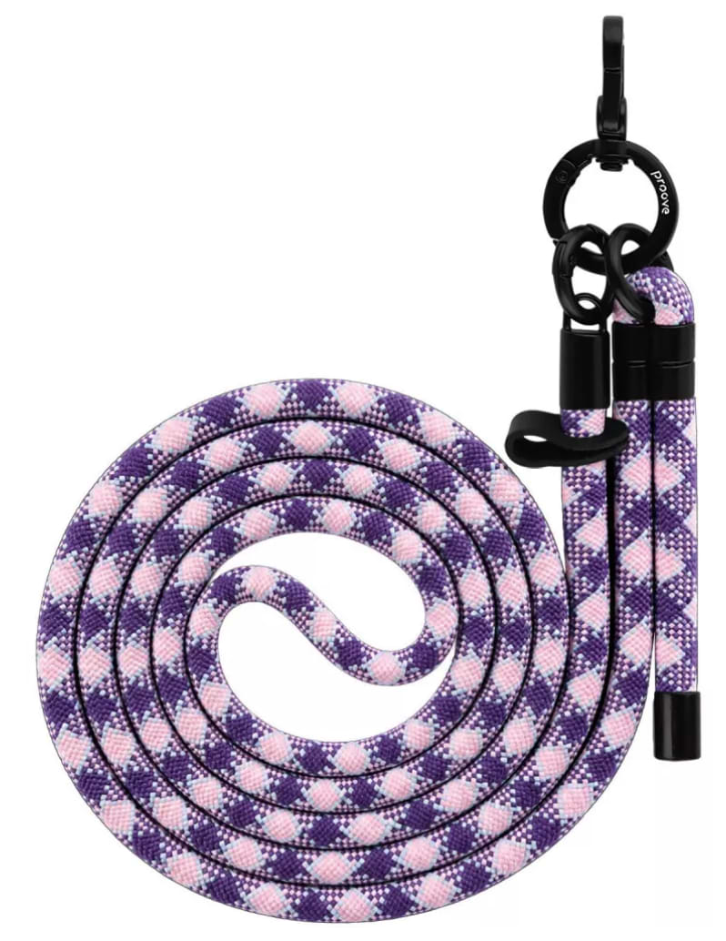 Ремінець для смартфону Proove Twist Check Cross-Body Strap purple/pink (PSBSUNCC1559)
