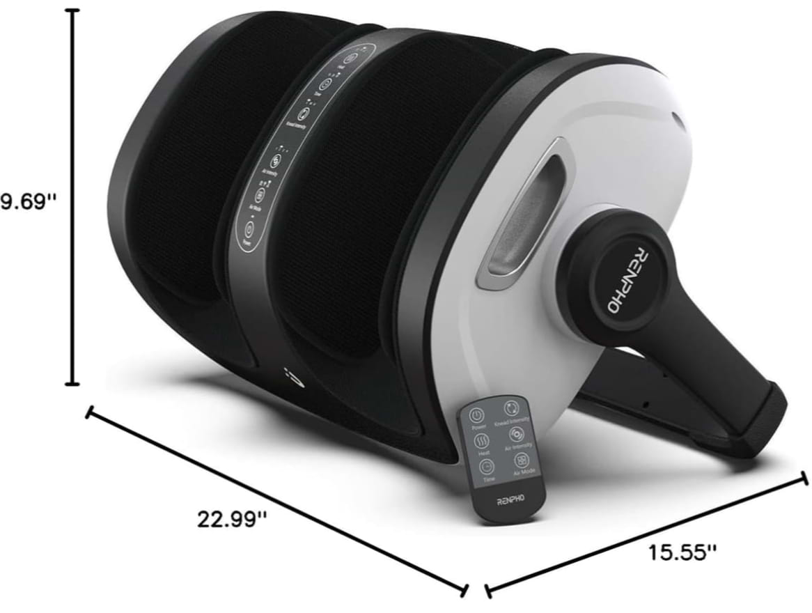 Массажер для ніг RENPHO 2-in-1 Foot and Calf Massager White (R-D001R-WH)